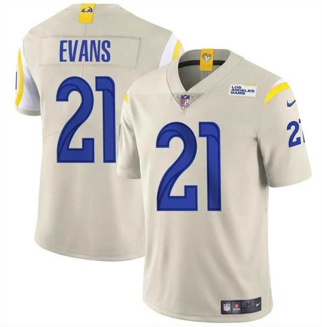 Men & Women & Youth Los Angeles Rams #21 Zach Evans Bone 2024 Vapor Untouchable Stitched Jersey->los angeles rams->NFL Jersey